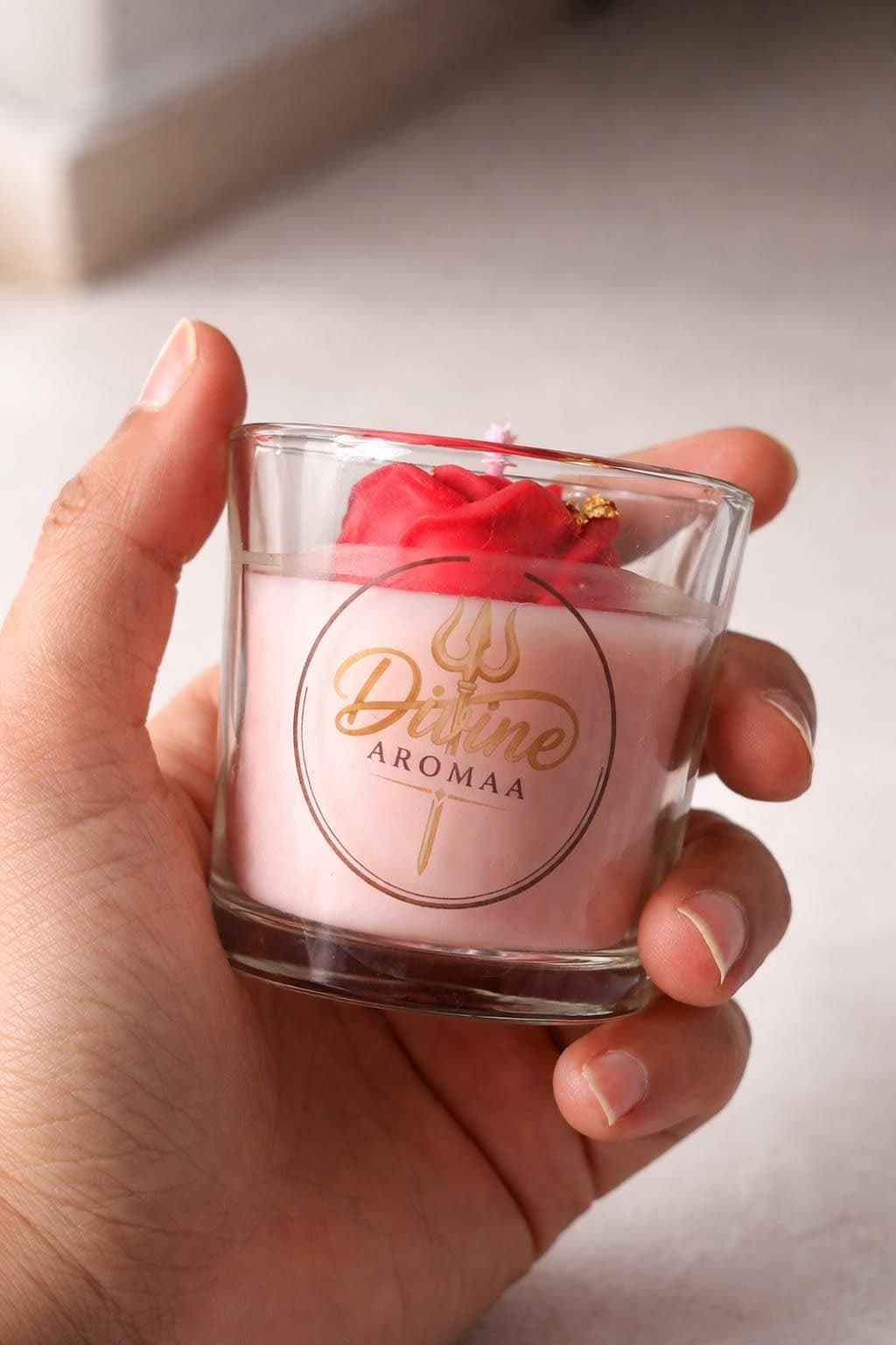Candle in a glass jar