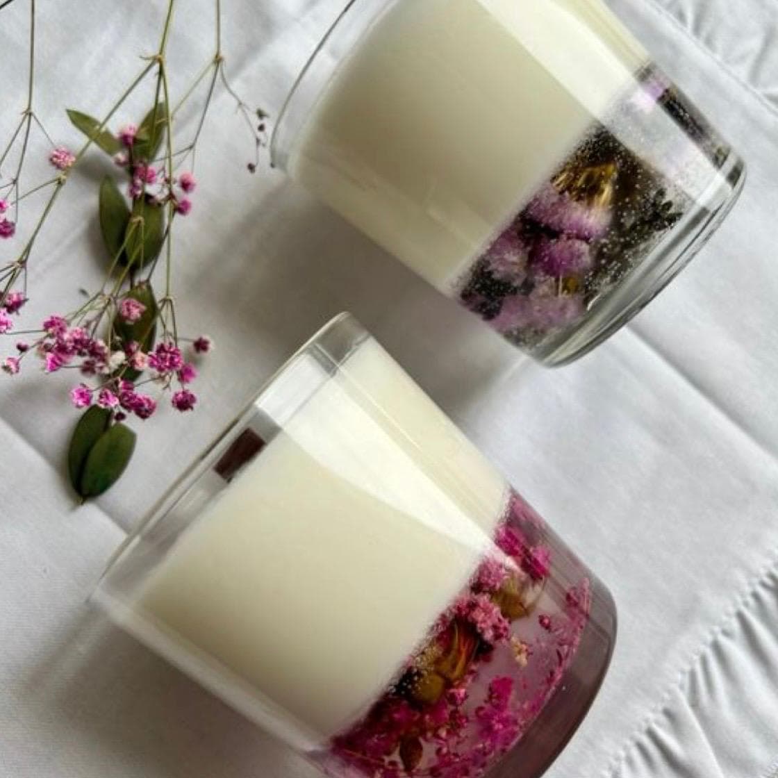 Pink Petals Jar Candle